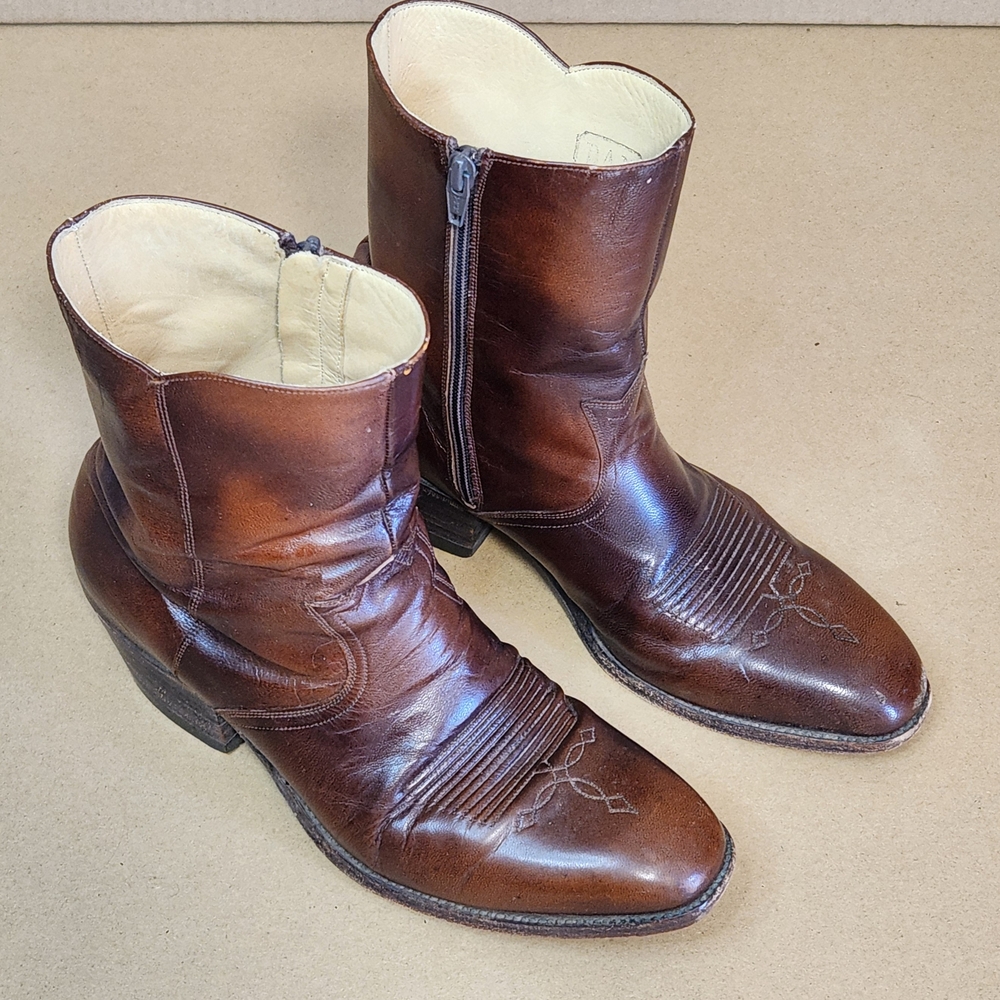 Dan Post Brown Leather Western Boots